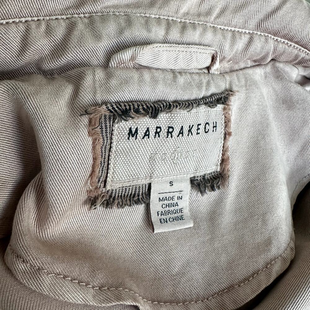 Anthropologie Marrakech Ronika Blush Pink Biker Moto Jacket Size Small - Picture 8 of 10